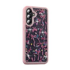 Samsung Galaxy A56 Kılıf Taşlı ve Simli Tasarım Azra Kapak