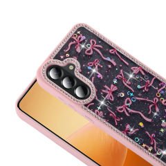 Samsung Galaxy A56 Kılıf Taşlı ve Simli Tasarım Azra Kapak