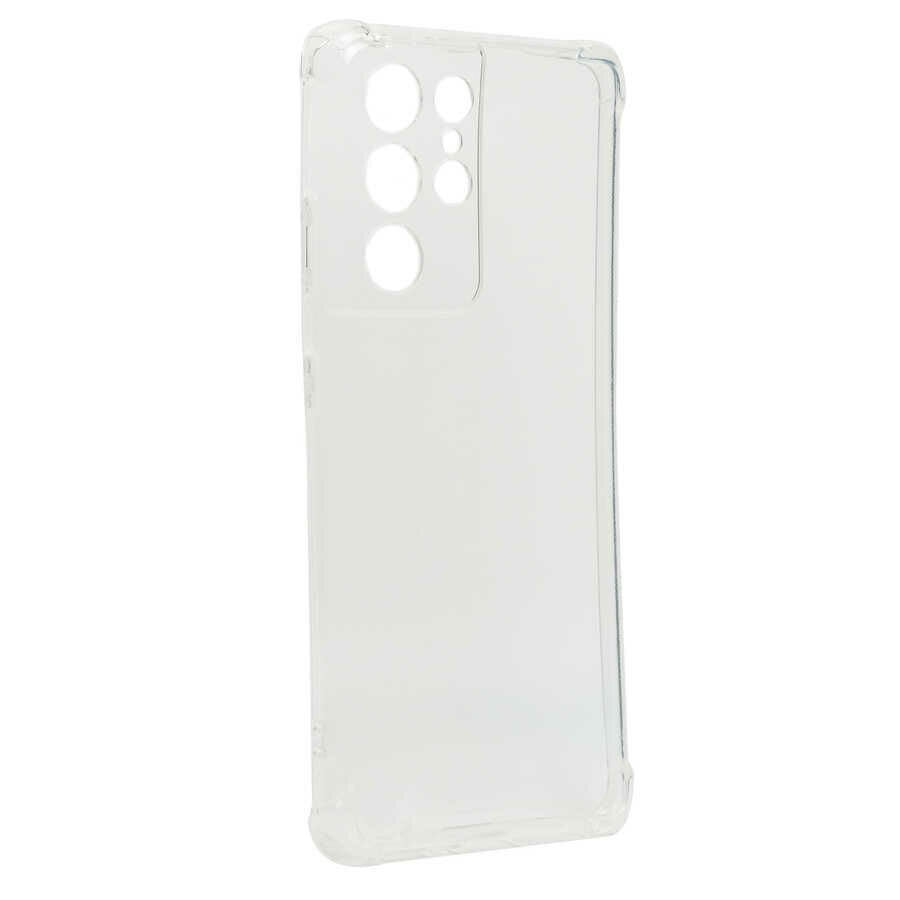 Samsung Galaxy S21 Ultra Kılıf Nitro Anti Shock Darbe Emici Köşe Korumalı Şeffaf Silikon Kapak