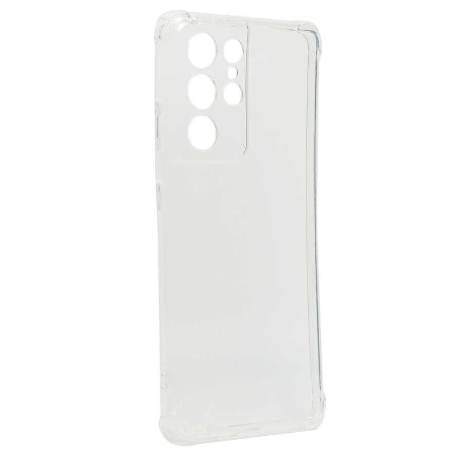 Samsung Galaxy S21 Ultra Kılıf Nitro Anti Shock Darbe Emici Köşe Korumalı Şeffaf Silikon Kapak