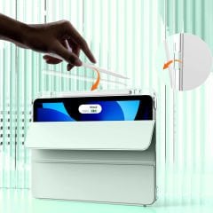 iPad Air 13 2024 Kılıf Magnetik Ayrılabilen Airbagli Sliding Tablet Kılıfı