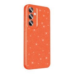 Samsung Galaxy S24 Plus Kılıf Kamera Korumalı Simli Lüks Koton Kapak