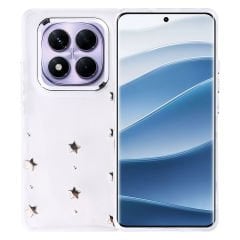 Xiaomi Redmi Note 14 Pro Plus Kılıf Airbag Tasarımlı Simli Şeffaf Kutup Kapak