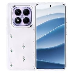 Xiaomi Redmi Note 14 Pro Plus Kılıf Airbag Tasarımlı Simli Şeffaf Kutup Kapak