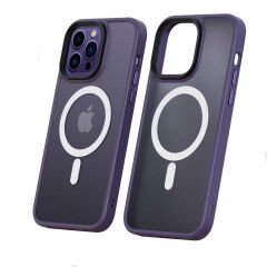 iPhone 14 Pro Max  Kılıf Wireless Şarj Özellikli Hibrit Magsafe Kapak