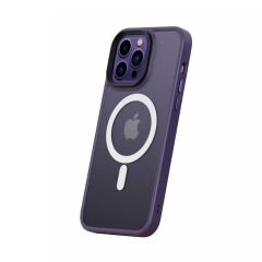 iPhone 14 Pro Max  Kılıf Wireless Şarj Özellikli Hibrit Magsafe Kapak