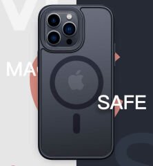 iPhone 14 Pro Max  Kılıf Wireless Şarj Özellikli Hibrit Magsafe Kapak