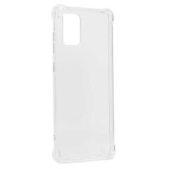 Samsung Galaxy A51 Kılıf Nitro Anti Shock Darbe Emici Köşe Korumalı Şeffaf Silikon Kapak