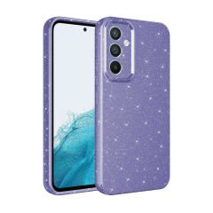 Samsung Galaxy S24 Kılıf Kamera Korumalı Simli Lüks Koton Kapak