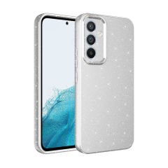 Samsung Galaxy S24 Kılıf Kamera Korumalı Simli Lüks Koton Kapak