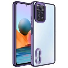Xiaomi Redmi Note 11S Global Kılıf Kamera Korumalı Logo Gösteren Omega Kapak kılıf