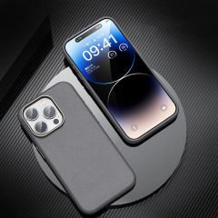 iPhone 15 Pro Kılıf Magsafe Şarj Özellikli PU Deri Adora Kapak