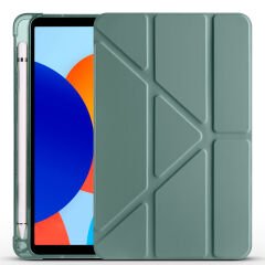Xiaomi Redmi Pad SE 8.7 Kılıf Tri Folding Kalem Bölmeli Standlı Kılıf Siyah