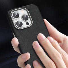 iPhone 14 Pro Max Kılıf Magsafe Şarj Özellikli PU Deri Adora Kapak