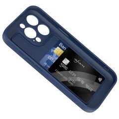 iPhone 15 Pro Max Kılıf Kamera Korumalı Kartlık Hazneli Vitra Kapak