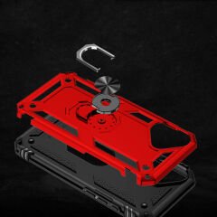 iPhone 16 Kılıf Vega Tank Sert Yüzüklü Standlı Zırh Koruma Kapak