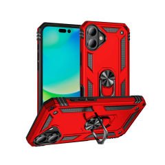 iPhone 16 Kılıf Vega Tank Sert Yüzüklü Standlı Zırh Koruma Kapak