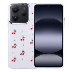 Xiaomi Redmi Note 14 5G Kılıf Airbag Tasarımlı Simli Şeffaf Kutup Kapak