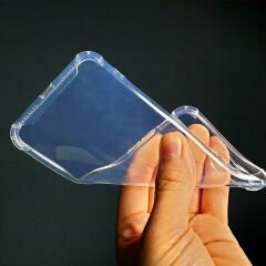Xiaomi Redmi Note 8 Pro Kılıf Nitro Anti Shock Darbe Emici Köşe Korumalı Şeffaf Silikon Kapak
