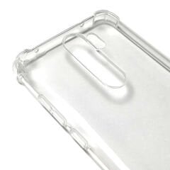 Xiaomi Redmi Note 8 Pro Kılıf Nitro Anti Shock Darbe Emici Köşe Korumalı Şeffaf Silikon Kapak