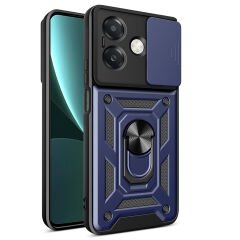 Oppo A3 Kılıf Magnetik Standlı Kamera Korumalı Sürgülü Vega Kapak