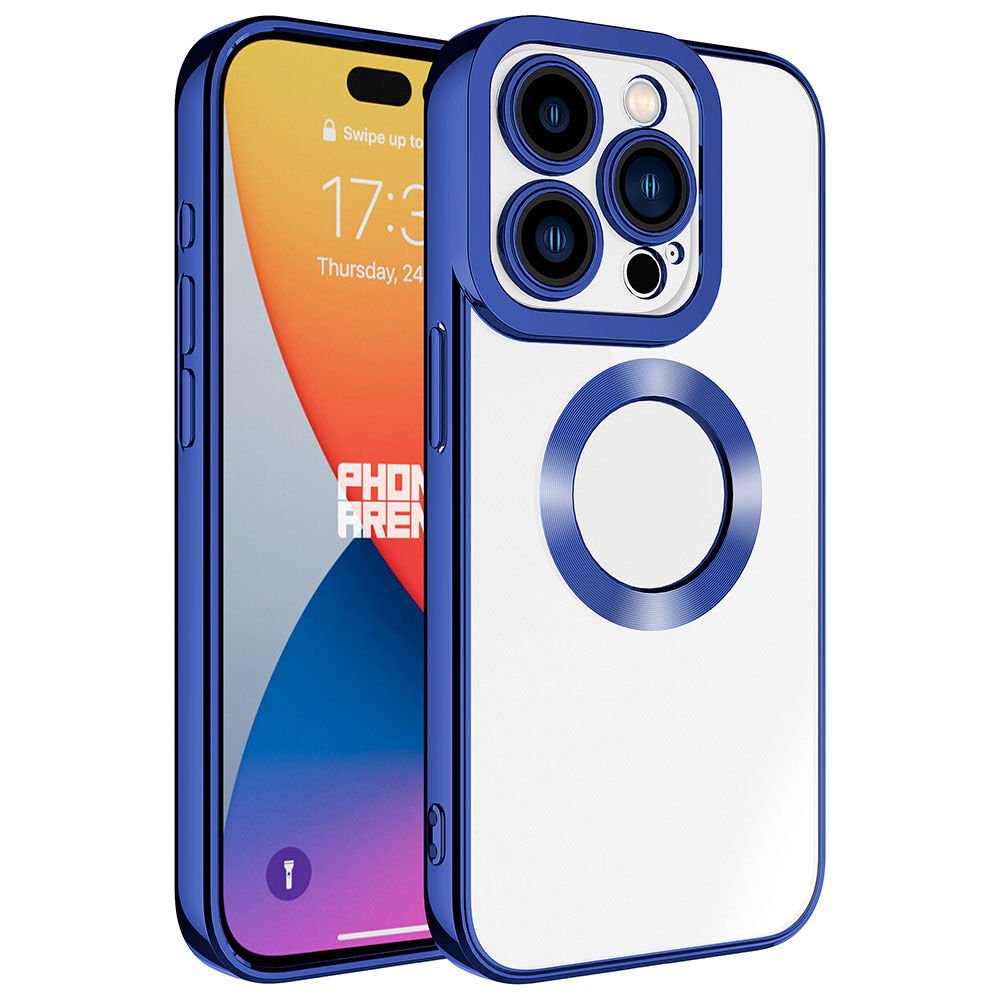 iPhone 15 Pro Kılıf Kamera Korumalı Logo Gösteren Omega Kapak