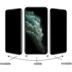 iPhone 11 Kolay Uygulama Aparatlı Anti Statik Hayalet Cam Privacy Glass Hayalet Cam Ekran