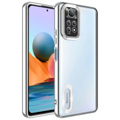 Xiaomi Redmi Note 11 Global Kılıf Kamera Korumalı Logo Gösteren Omega Kapak