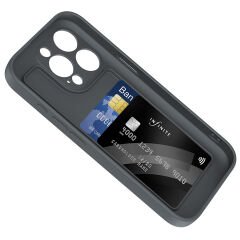 iPhone 15 Pro Kılıf Kamera Korumalı Kartlık Hazneli Vitra Kapak