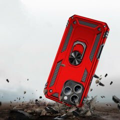 iPhone 16 Pro Kılıf Vega Tank Sert Yüzüklü Standlı Zırh Koruma Kapak