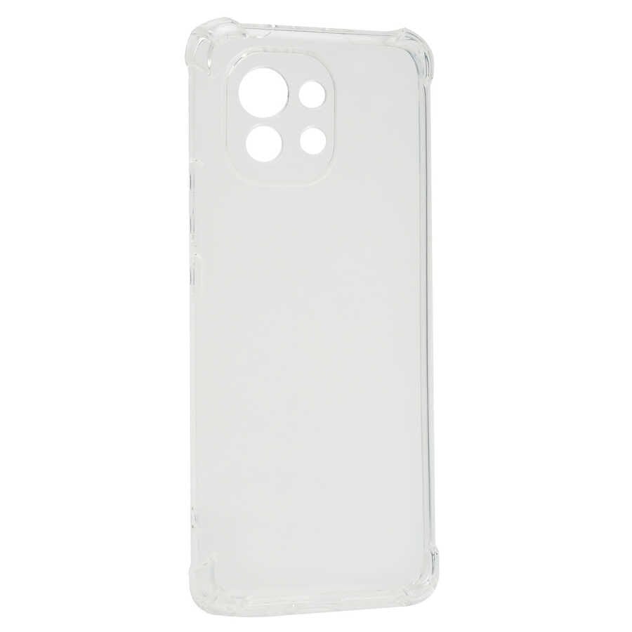 Xiaomi Mi 11 Kılıf Nitro Anti Shock Darbe Emici Köşe Korumalı Şeffaf Silikon Kapak