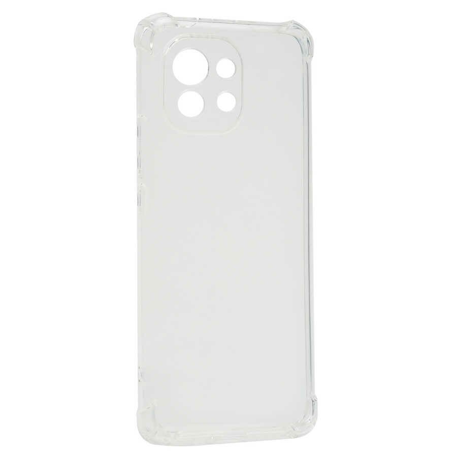 Xiaomi Mi 11 Kılıf Nitro Anti Shock Darbe Emici Köşe Korumalı Şeffaf Silikon Kapak