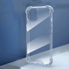 iPhone 14 Pro Max Kılıf Nitro Anti Shock Darbe Emici Köşe Korumalı Şeffaf Silikon Kapak