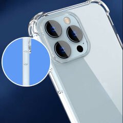 iPhone 14 Pro Max Kılıf Nitro Anti Shock Darbe Emici Köşe Korumalı Şeffaf Silikon Kapak
