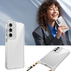 Samsung Galaxy A55 Kılıf Airbagli Takılabilir Askı Aparatlı Snap Silikon Kapak
