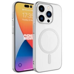 iPhone 15 Pro Kılıf Wireless Şarj Özellikli Pixel Magsafe Kapak