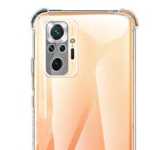 Xiaomi Redmi Note 10 Pro Kılıf Nitro Anti Shock Darbe Emici Köşe Korumalı Şeffaf Silikon Kapak