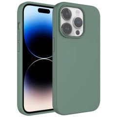 iPhone 14 Pro Max Kılıf Sıvı Teknolojili Silinebilir Sert Kivi Kapak