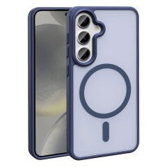 Samsung Galaxy S25 Kılıf Kablosuz Şarj Özellikli Mat Arka Yüzey Sio Kapak