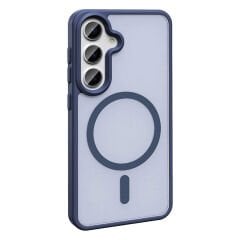 Samsung Galaxy S25 Kılıf Kablosuz Şarj Özellikli Mat Arka Yüzey Sio Kapak