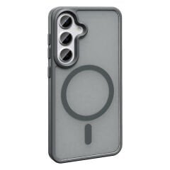 Samsung Galaxy S25 Kılıf Kablosuz Şarj Özellikli Mat Arka Yüzey Sio Kapak