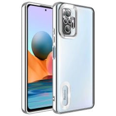 Xiaomi Redmi Note 10 Pro Kılıf Kamera Korumalı Logo Gösteren Omega Kapak kılıf