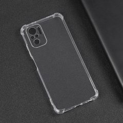 Xiaomi Redmi Note 10S Kılıf Nitro Anti Shock Darbe Emici Köşe Korumalı Şeffaf Silikon Kapak