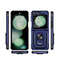 Samsung Galaxy Z Flip 6 Kılıf Vega Tank Sert Yüzüklü Standlı Zırh Koruma Kapak