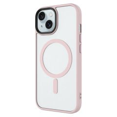 iPhone 14 Kılıf Mat Arka Yüzey Wireless Şarj Özellikli Flet Magsafe Kapak