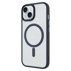 iPhone 14 Kılıf Mat Arka Yüzey Wireless Şarj Özellikli Flet Magsafe Kapak