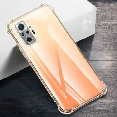 Xiaomi Redmi Note 10 Kılıf Nitro Anti Shock Darbe Emici Köşe Korumalı Şeffaf Silikon Kapak