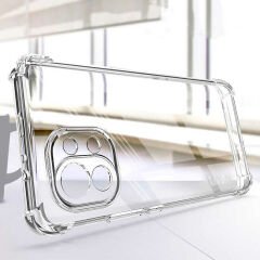 Xiaomi Mi 11 Lite Kılıf Nitro Anti Shock Darbe Emici Köşe Korumalı Şeffaf Silikon Kapak