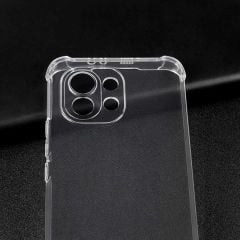 Xiaomi Mi 11 Lite Kılıf Nitro Anti Shock Darbe Emici Köşe Korumalı Şeffaf Silikon Kapak