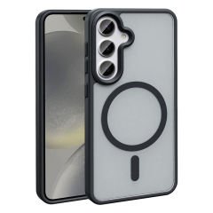 Samsung Galaxy S25 Plus Kılıf Kablosuz Şarj Özellikli Mat Arka Yüzey Sio Kapak